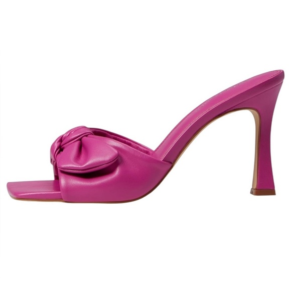 Marc Fisher Pink Bow Slide Heels Size 6.5M | New without box - Picture 8 of 9